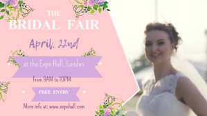 Bridal Fair Expo Facebook Cover Video Facebook-covervideo (16:9) template