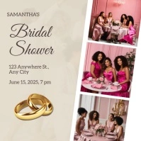 Bridal Shower Ads Message Instagram template