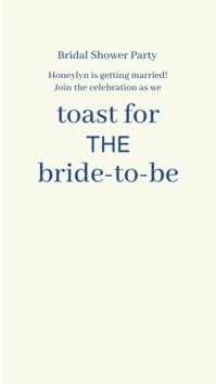 Bridal Shower Ads Instagram Story template