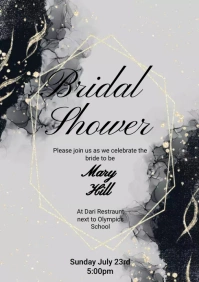 BRIDAL SHOWER A3 template