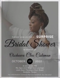 BRIDAL SHOWER Рекламная листовка (US Letter) template