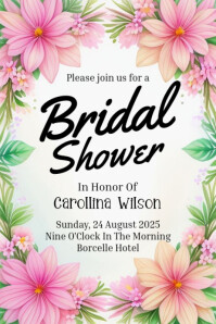 Bridal Shower Poster template