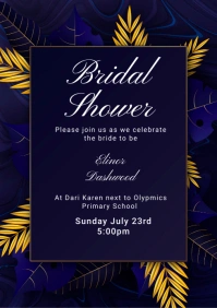bridal shower A3 template
