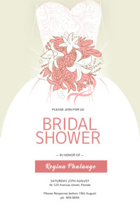 this design template is not available postermywall bridal shower flyer