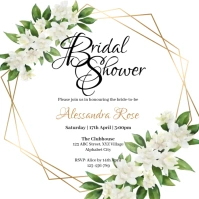 Bridal Shower Invitation Cuadrado (1:1) template