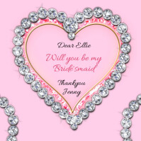 Bridesmaid Cards, Bridesmaid Poster, Bridesmaids Invitations, Bridesmaid Proposal Cards Сообщение Instagram template