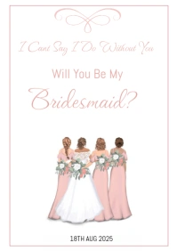 bridesmaid template A5