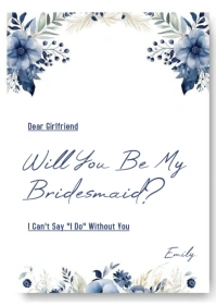 bridesmaid template flyer A6