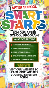 Bright Minds Begin After Class! Instagram Story template