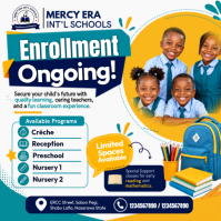 White School Enrollment Instagram Post Template