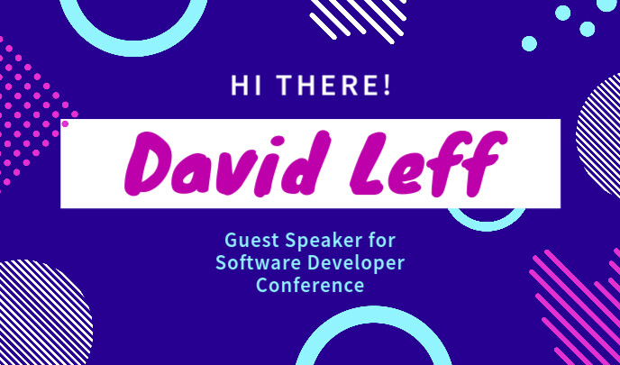 Tag Nama Ungu Cerah Cerah Templat | PosterMyWall