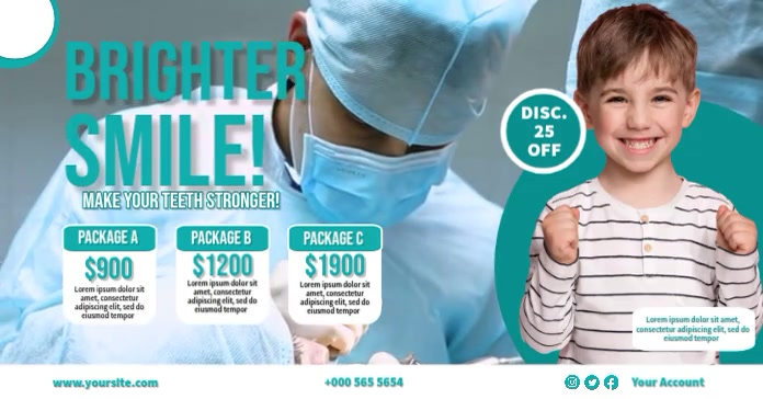 Brighter Smile Promotion Template | PosterMyWall