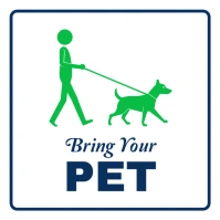 Bring your pet notice sign Instagram-Beitrag template