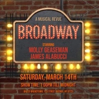 Broadway Instagram Post Square (1:1) template