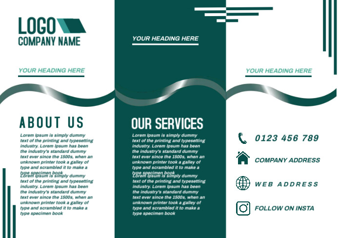 brochure template A5