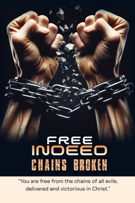 Broken Chains Poster template
