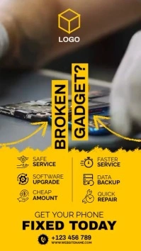Broken Gadget Repair Template Instagram Reel