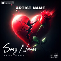 Broken Heart Album Cover template