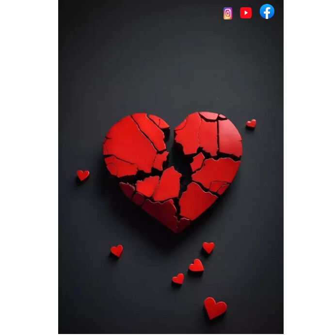 Broken Heart Template PosterMyWall