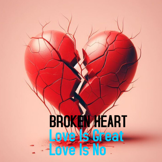 BROKEN HEART Logo template