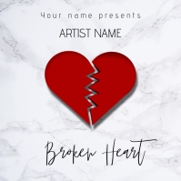 Broken Heart Album Cover Template | PosterMyWall