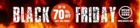 Broken Letters Fire Black Friday banner Bannière Soundcloud template