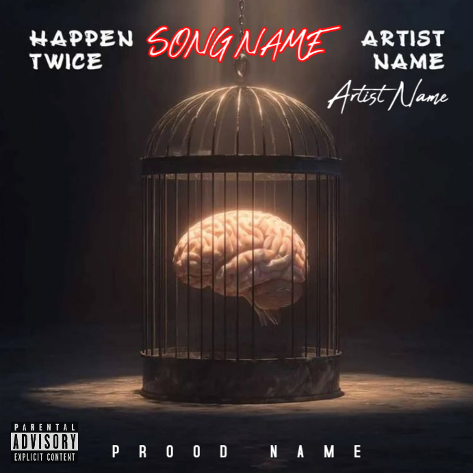 broken sad Instagram Post template