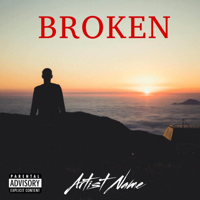 Broken Sunset Song Album Cover Album Cover template