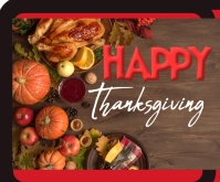 Brown "harvest Bounty: A Thanksgiving Celebration" Medium Rectangle template