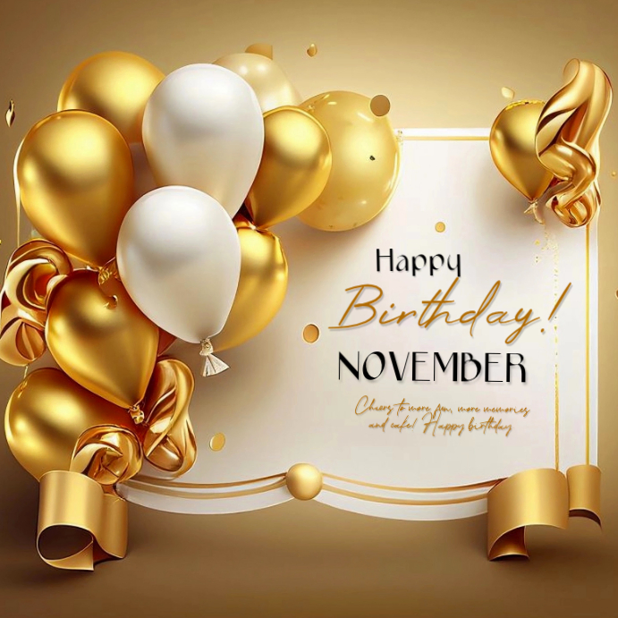 Brown 3d Birthday Greeting Instagram Post Template | PosterMyWall