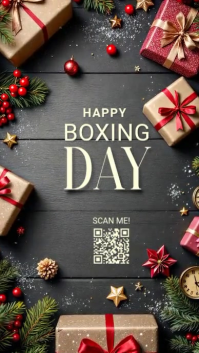 Brown 3d Boxing Day Instagram Story template