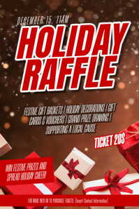 Christmas Raffle Contest Template | PosterMyWall