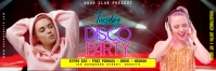 Brown 3d Disco Party Tajuk Twitter template