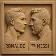 Brown 3d Football Legends Face-off  Instagram Post template