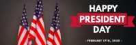 Brown 3d Happy President Day Tajuk Twitter template