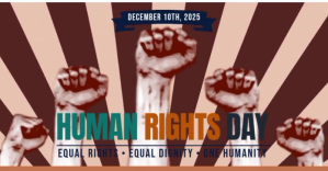 Brown 3d Human Rights Day Gambar Bersama Facebook template