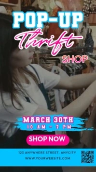 Brown 3d Pop-up Shop Reel Instagram template