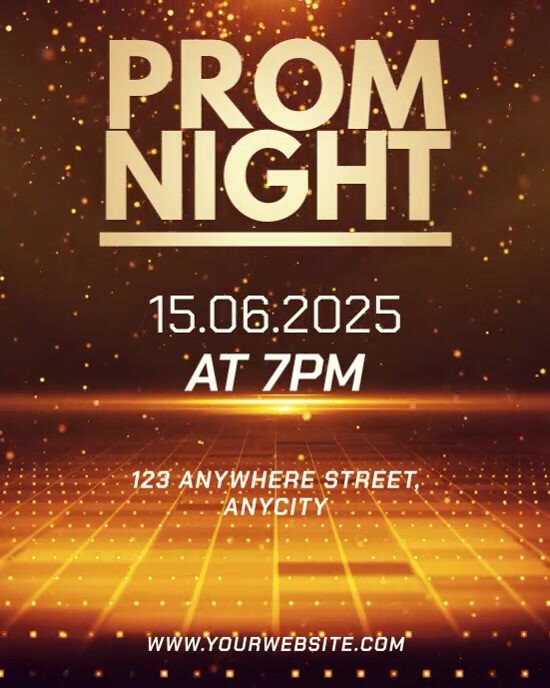 Copy of Brown 3d Prom Night Instagram Portrait | PosterMyWall