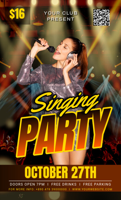 Brown 3d Singing Party Legal As Template | PosterMyWall