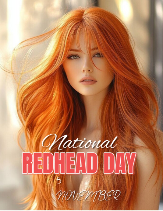 Copy Of Brown Abstract National Redhead Day Flyer us Letter copy-of-brown-abstract-national-redhead-day-flyer-us-letter