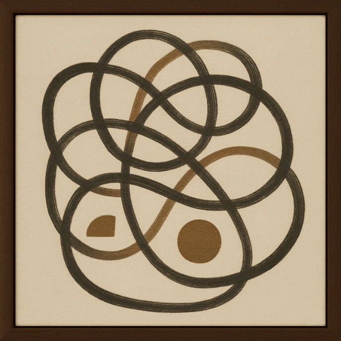 Plantilla de Brown Abstract Tangled Emotions Album Cover | PosterMyWall