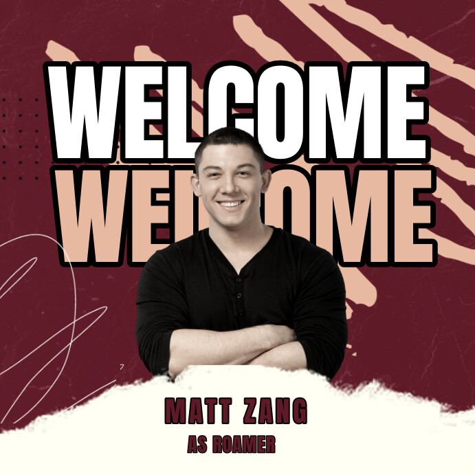 Brown Abstract Welcome Instagram Post Template | PosterMyWall