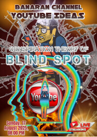 Brown Abstrak Conspiration Youtube Ideas Theory A4 template