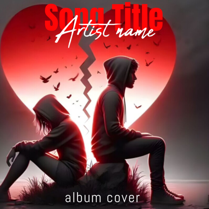 Brown  Album Cover Design Album Cover template