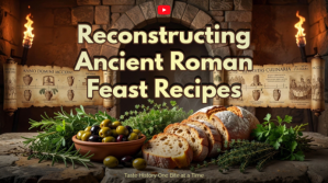Marrón Ancient Roman Feast Recipes YouTube Thumbnail Template