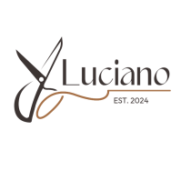 brown and kaki modern minimal barbershop icon logo | minimal editable barber logo template