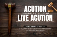 Brown  Auction  Poster template