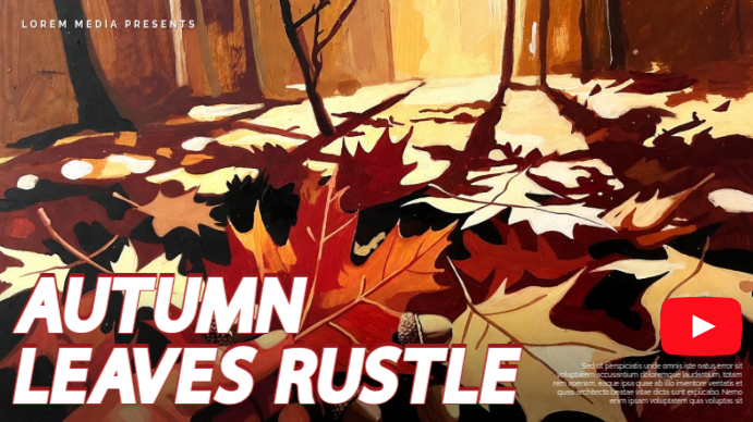 Autumn Leaves YouTube Thumbnail Template | PosterMyWall