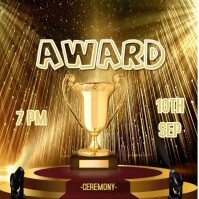 Brown Award Ceremony  Square (1:1) template