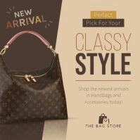 Brown Bags Ad Instagram Image template
